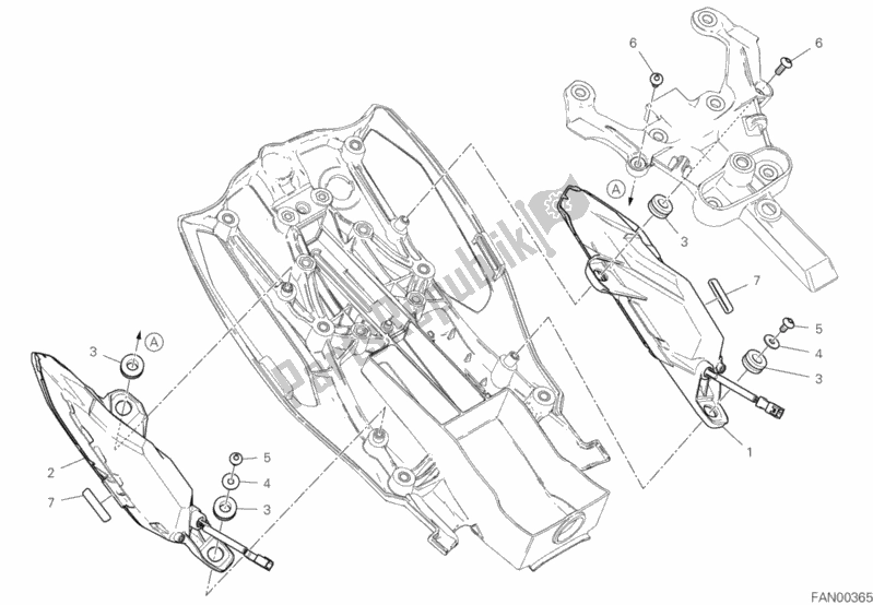 Alle onderdelen voor de Achterlicht van de Ducati Diavel 1260 Thailand 2020